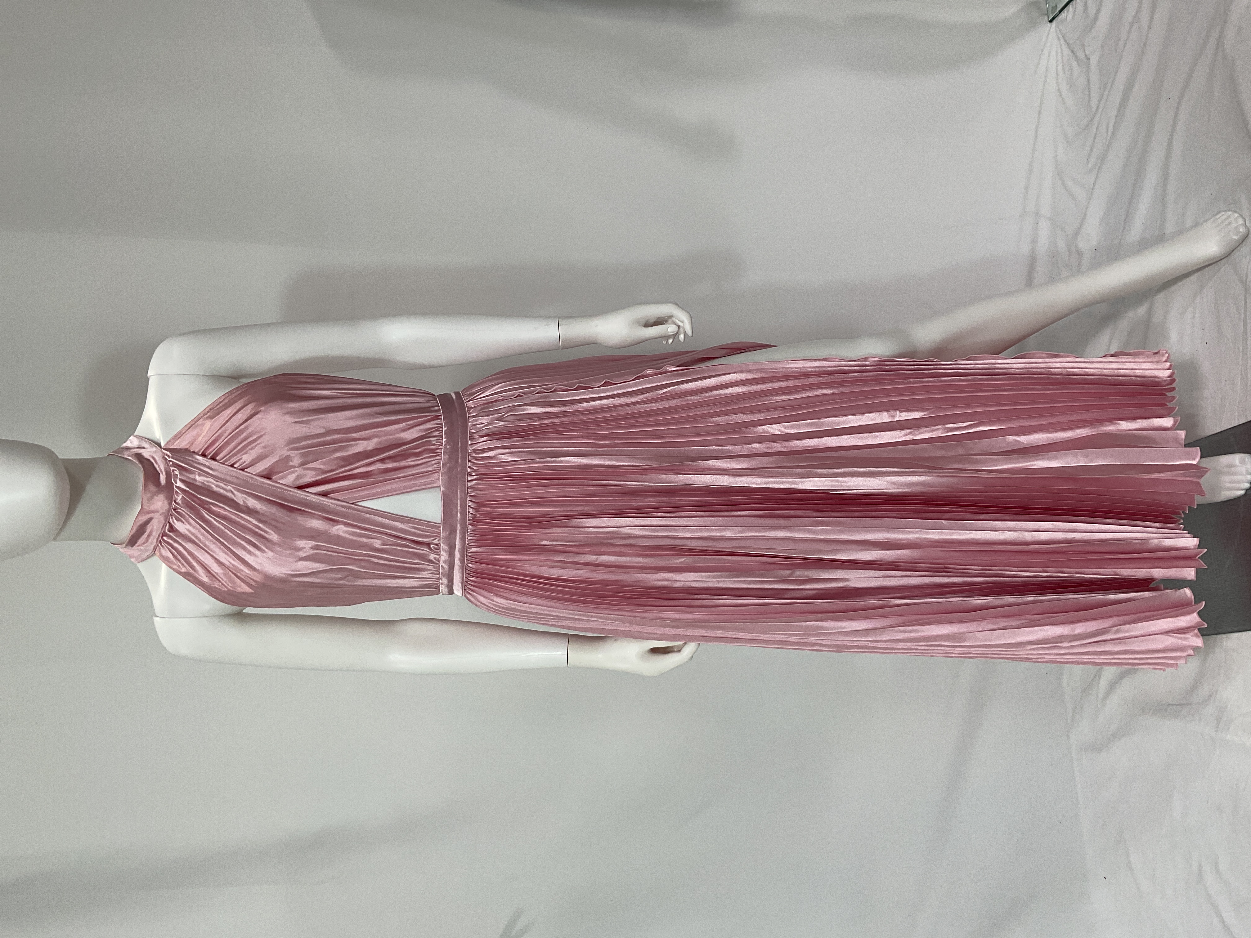 renaissance split midi dress in light pink L'ide Renaissance Gown  Rent a Dress