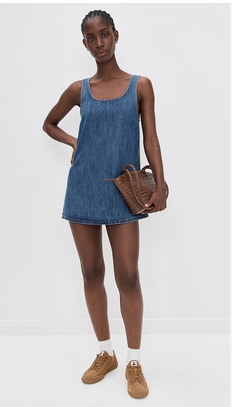 vivo denim maxi dress KENNY Women - Summer Baja Size:48X32 Denim Maxi DressCollarSleevelessButton UpContrast Chiffon Dress with Metallic
