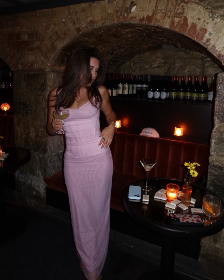 House Of CB Nalini Dress Cotton Candy Pickle