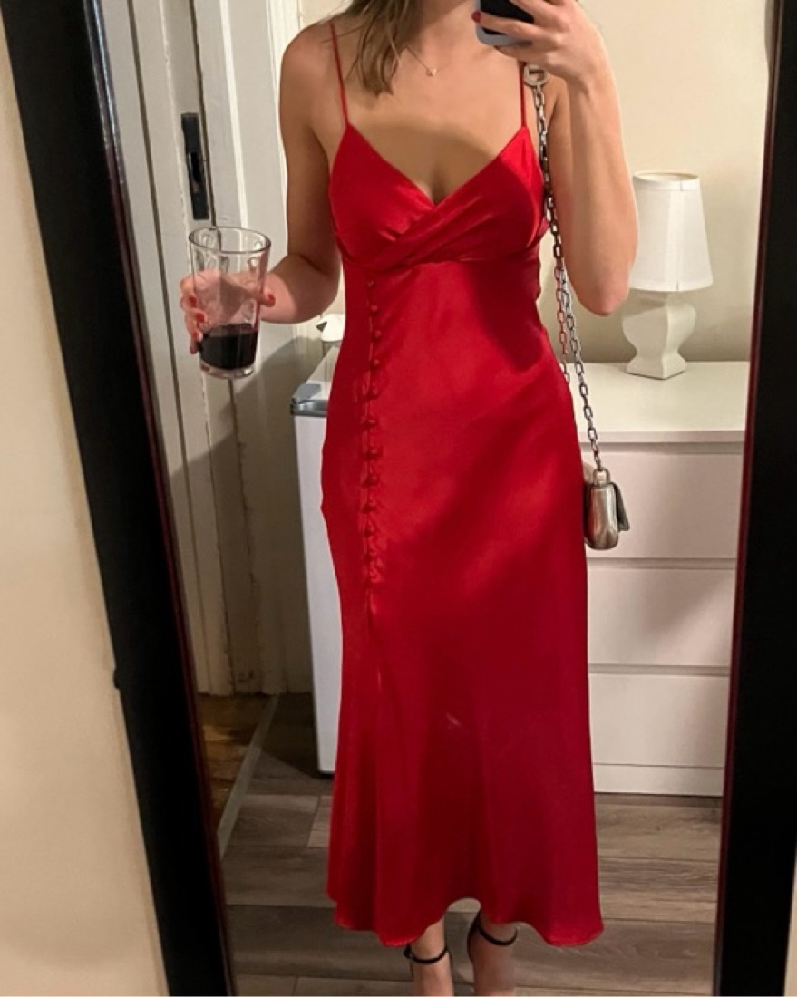 zara red silk dress Zara Dresses | Zara Satin Slip Dress | Color: Red
