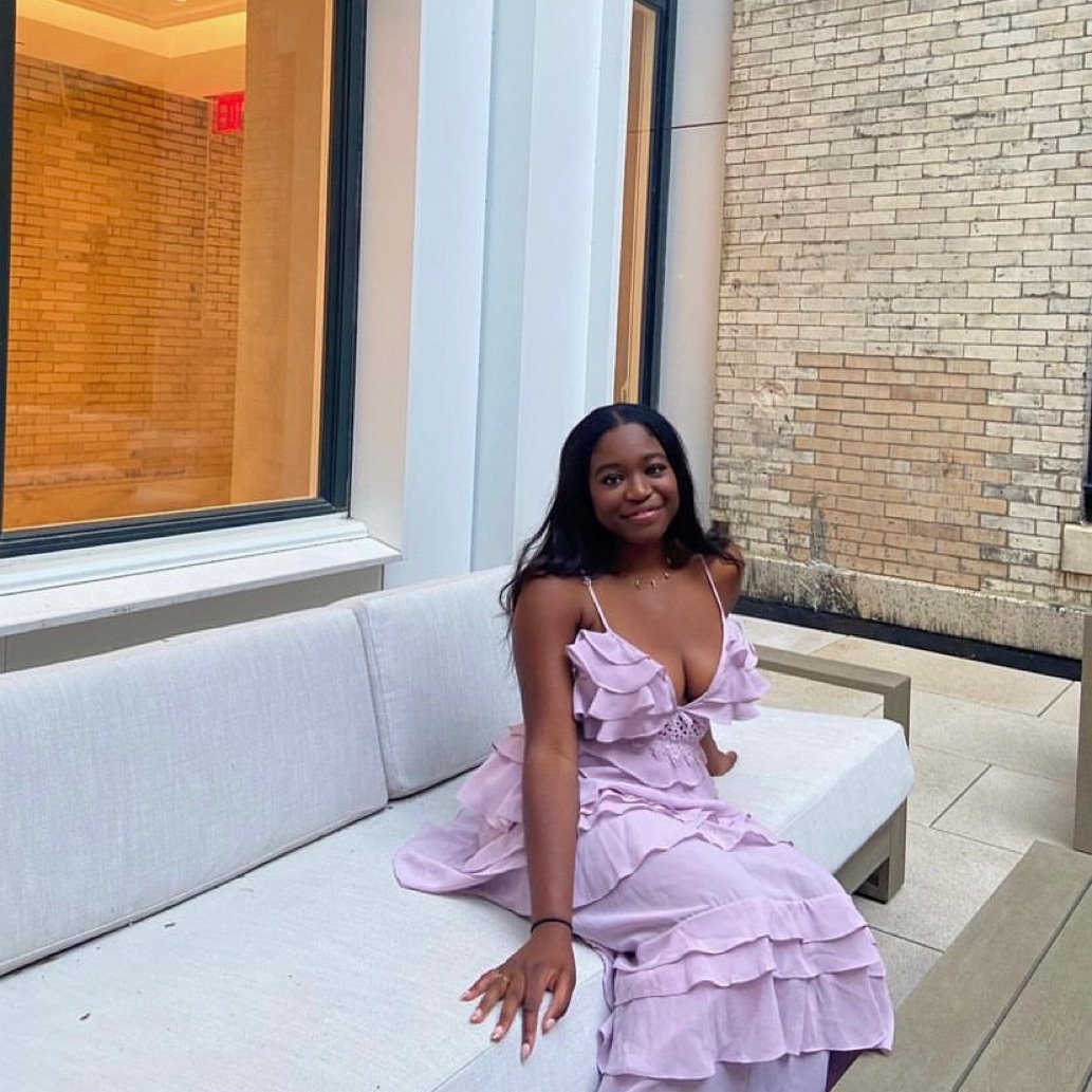 lilac ruffle maxi dress Pickle - Main Image