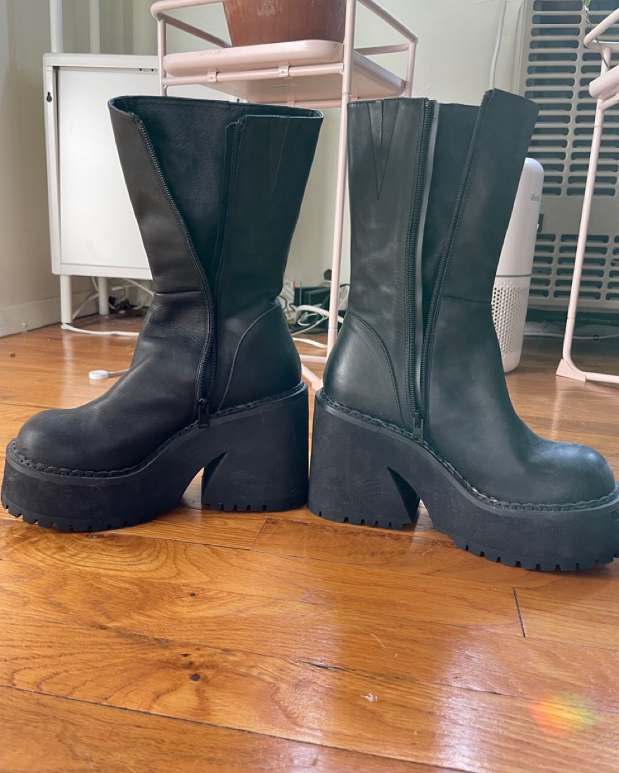 Black Unif Boots Size 8 | Pickle