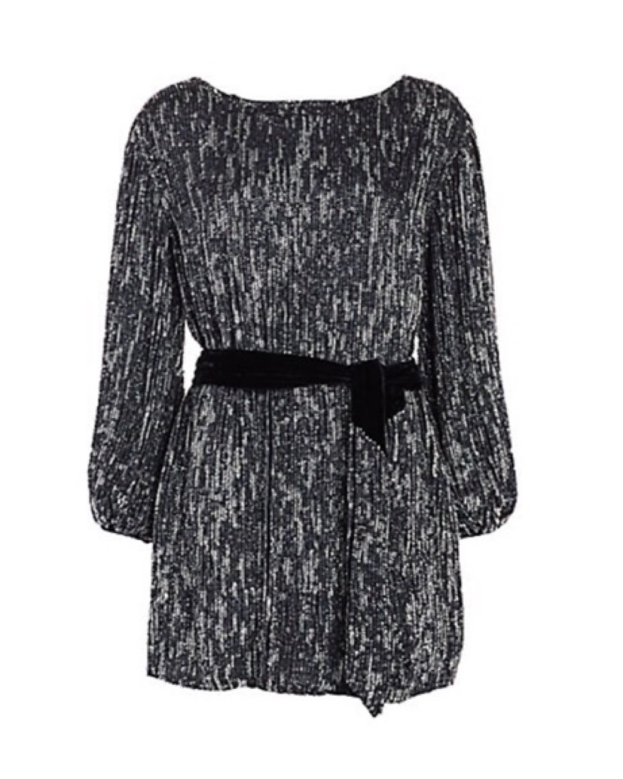 Retrofete Grace Sequin Mini Dress Pickle