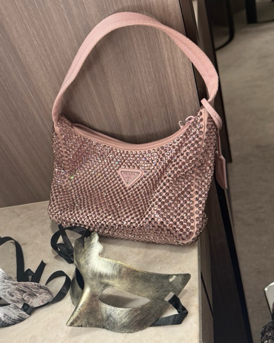 Prada Bags Prada Re Edition Rhinestone Prada Re-edition Pink - Main Image