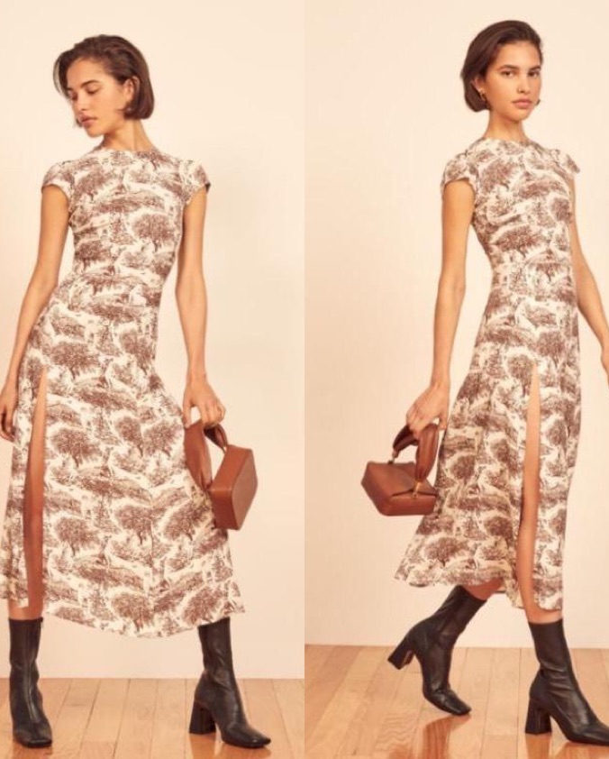 Reformation Gavin Dress Pickle