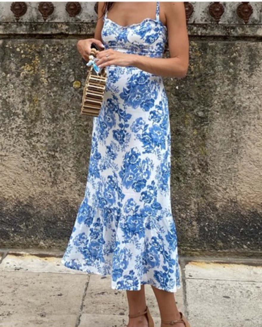 Reformation Nikita Dress In Olympia Pickle