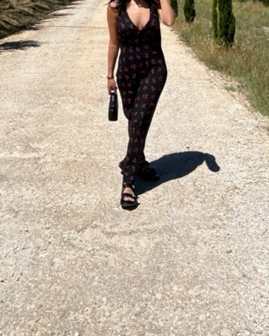 Reformation Beauden Cherry-Print Midi Pickle