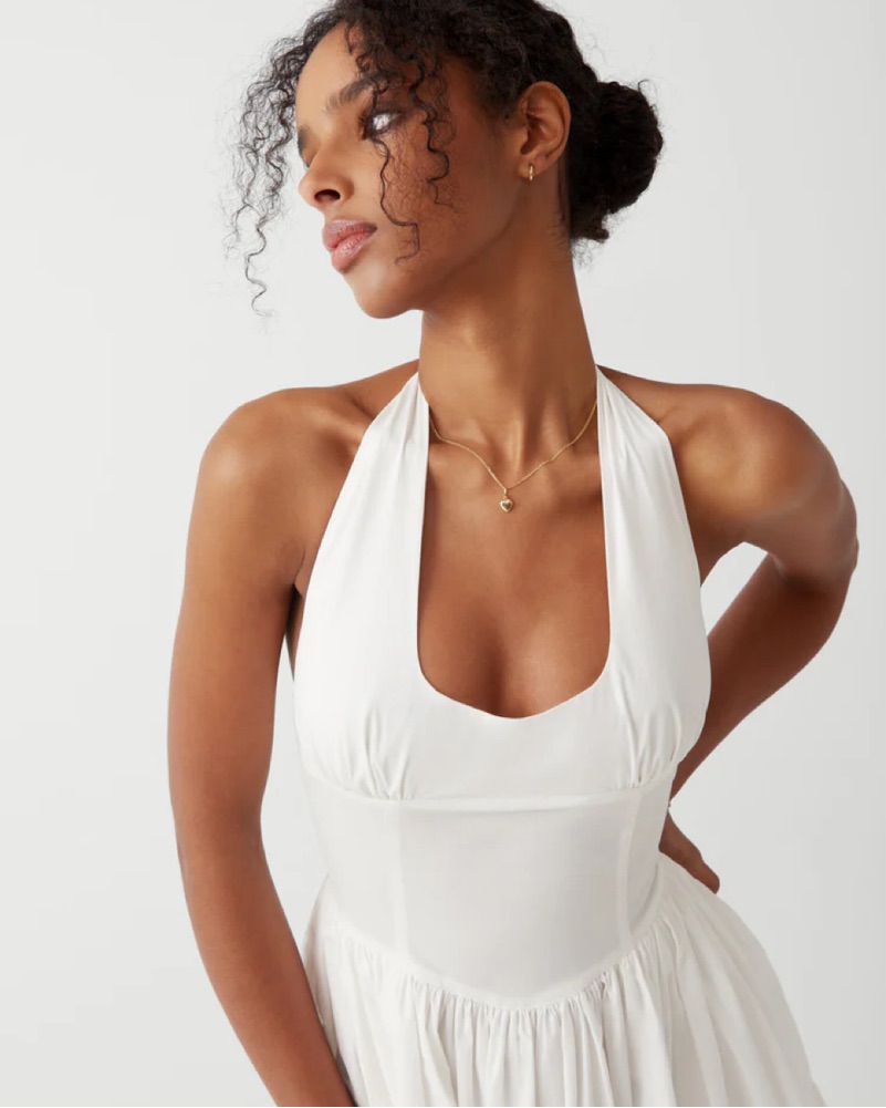 Tulsa Halter Midi Dress Pickle