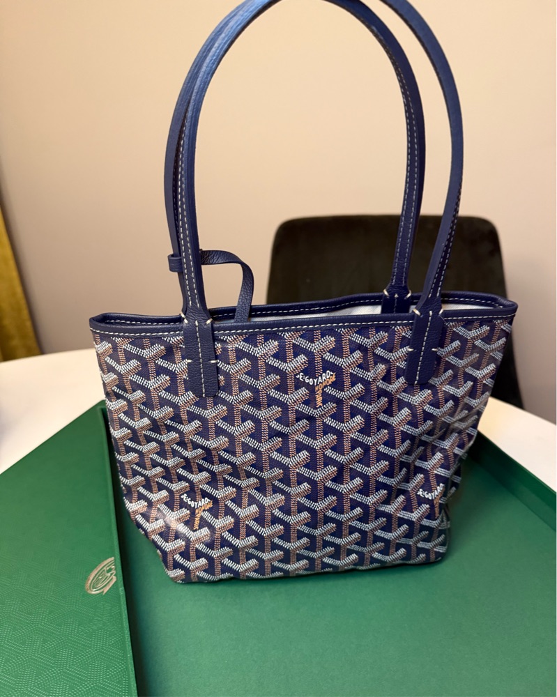 Blue Goyard Mini Tote Pickle