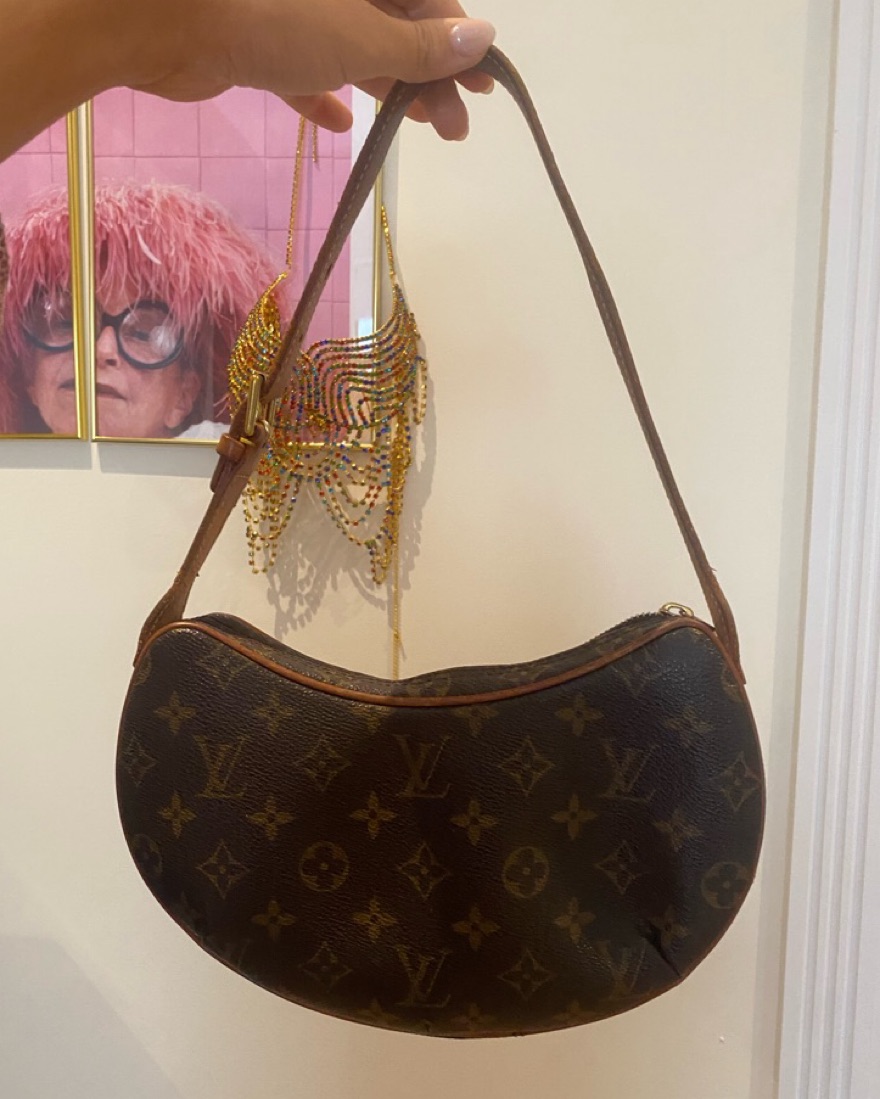 Leather Handbags Saddle Bag Lv Louis Vuitton Saumur 35 Authentic