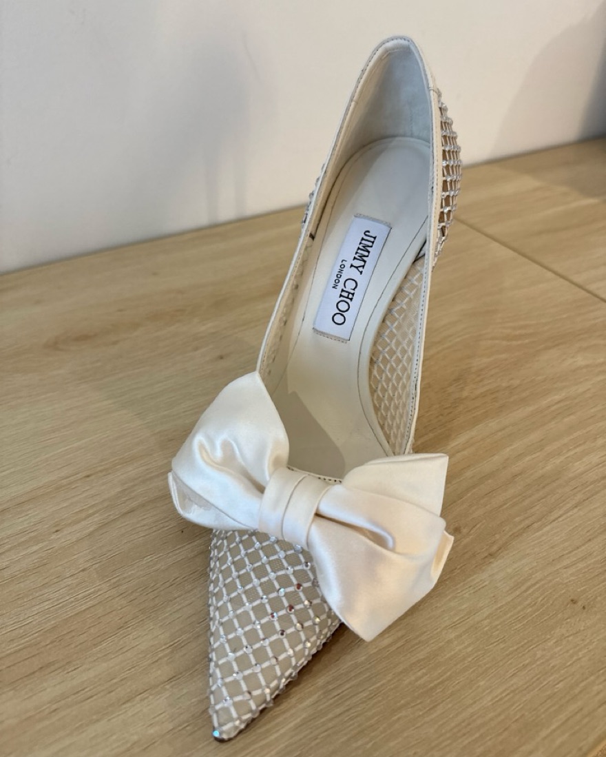 Jimmy Choo Lace Bridal Pumps JIMMY CHOO Crystal Embellished Lace