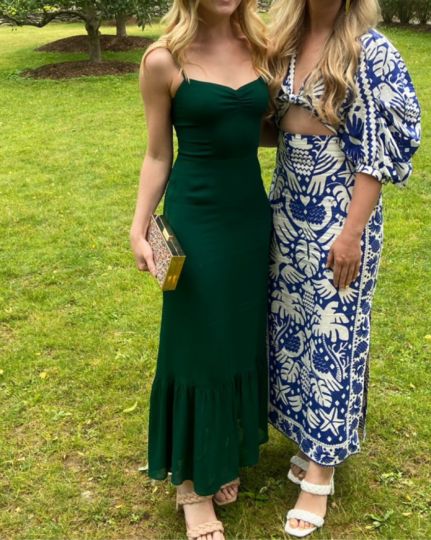 Bhldn Juliette Dress Green Reformation Emerald Dress New