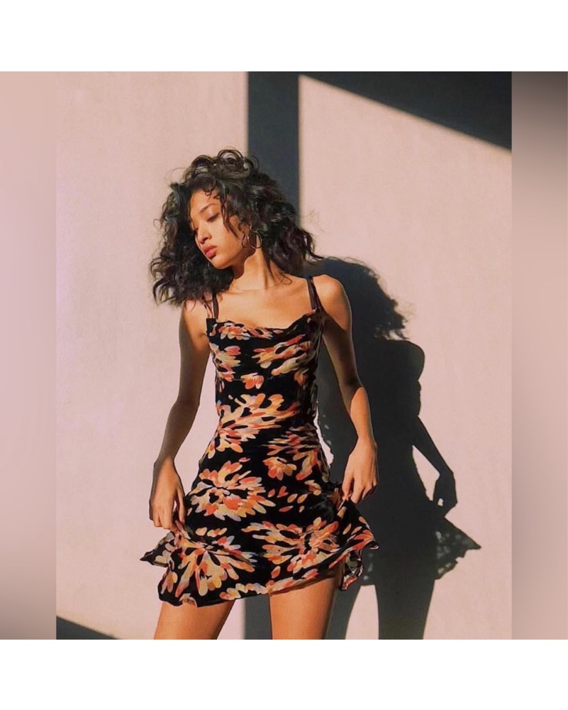 Rat Boa Soleil Mini Dress Pickle