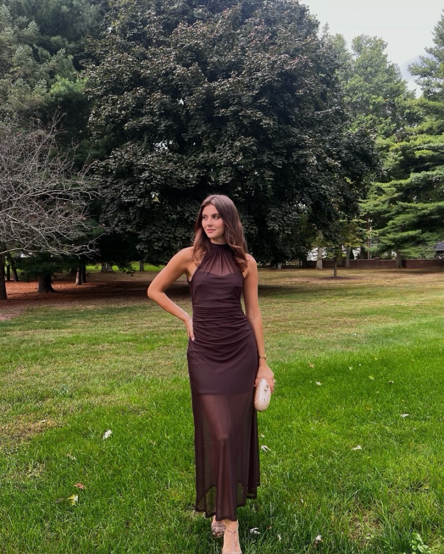 Abercrombie Fall Wedding Guest Dress Pickle