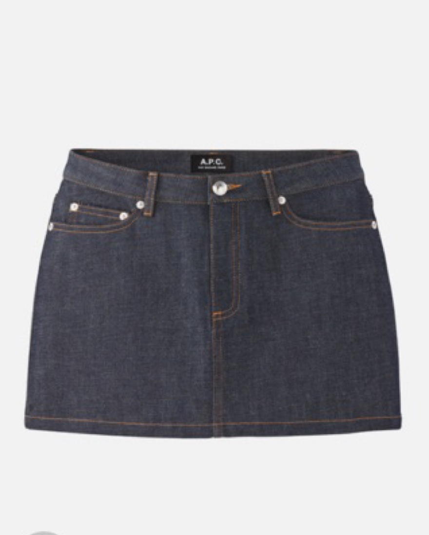 Mini Skirt Agolde Iris Denim A-line Skirt APC Denim Mini Skirt In