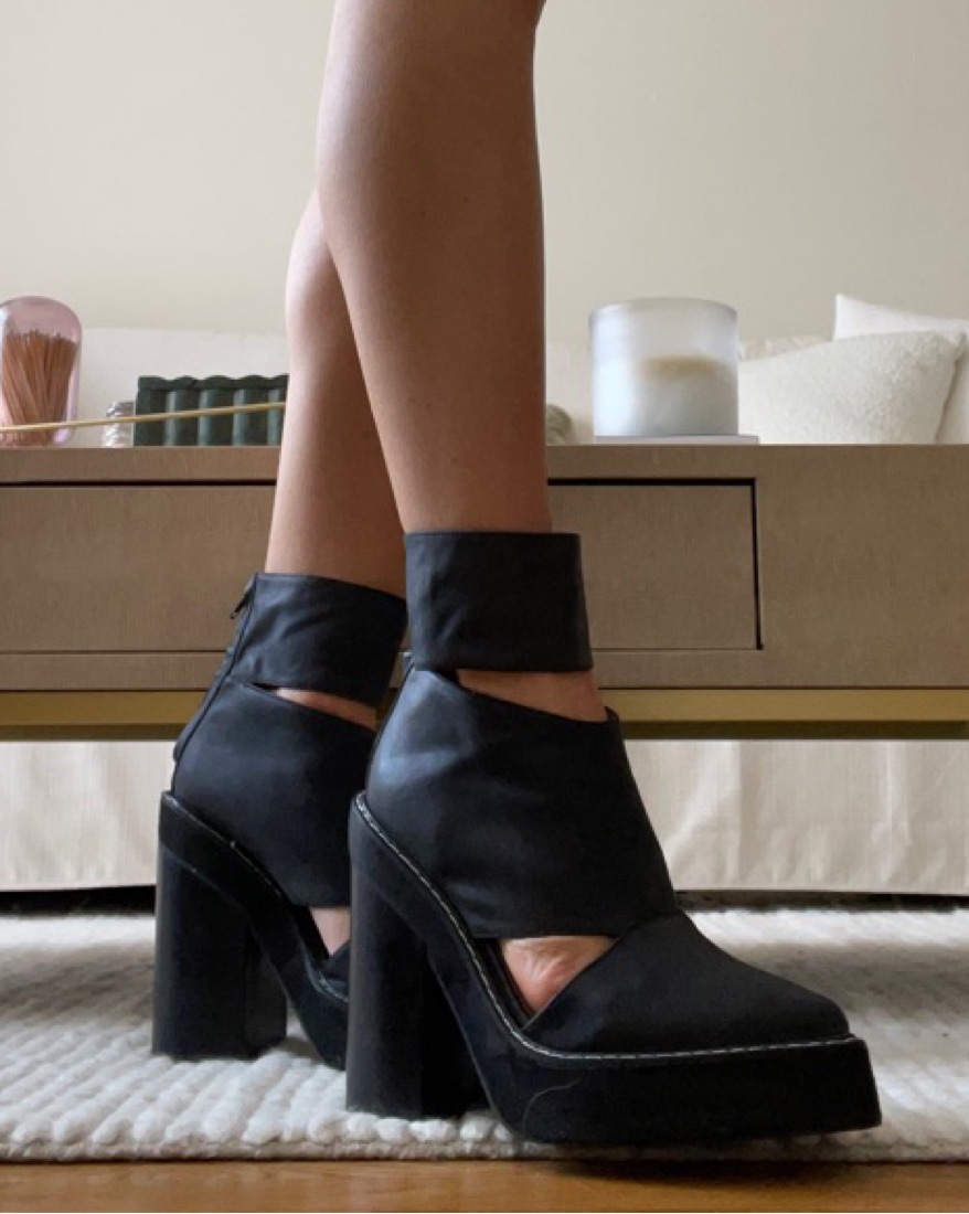 Suede Jeffrey Campbell Cutout Ankle Booties Black Cutout Jeffrey