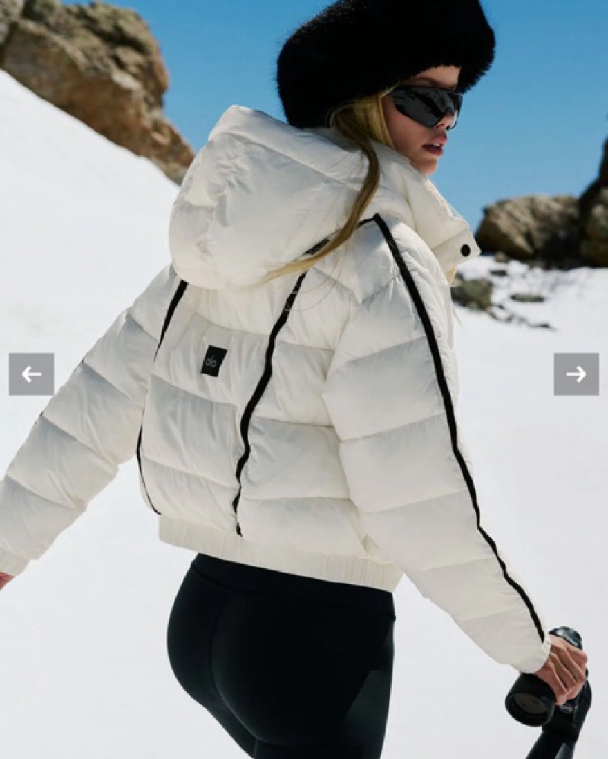 Alo White Puffer Jacket Alo Aspen Love Puffer Jacket Pickle