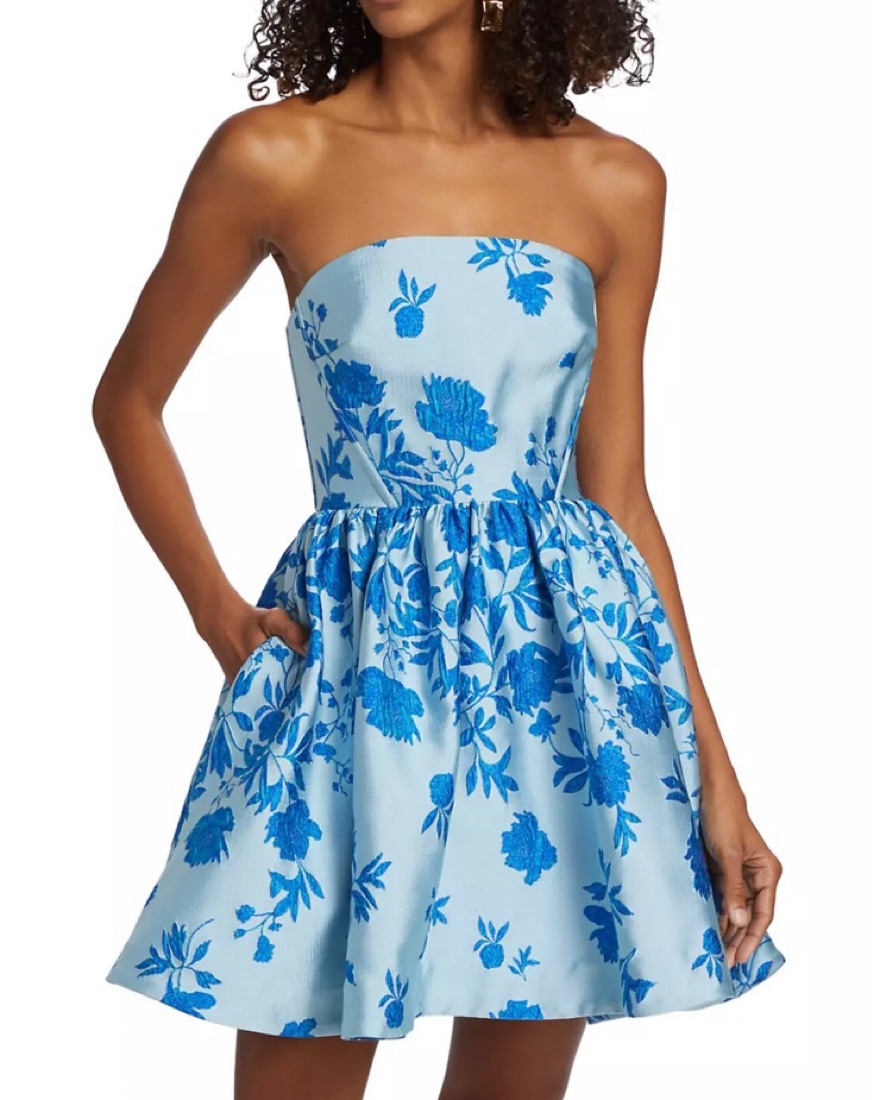 Monique Lhuillier Kate Jacquard Mini Pickle