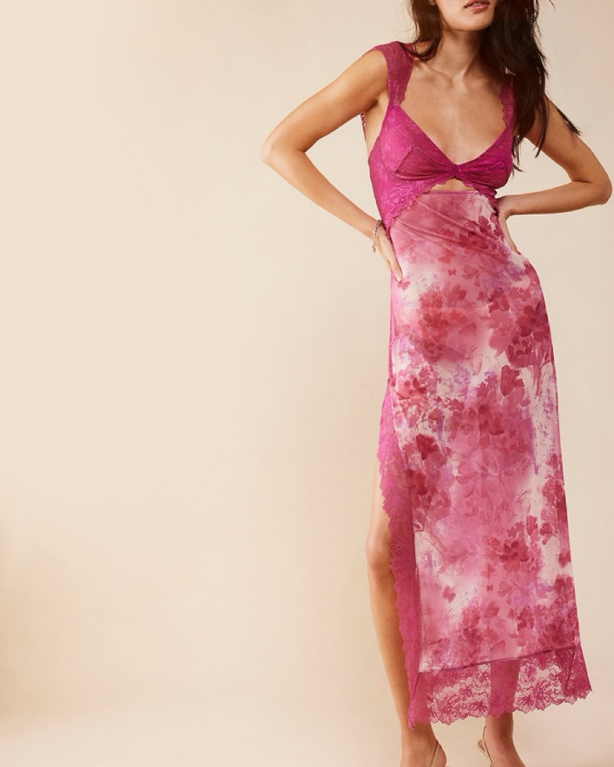 free people pink slip dress Maxi Slip Dress Pink Dress Free People Suddenly Fine Maxi Slip Dress In  Rosey By FREE