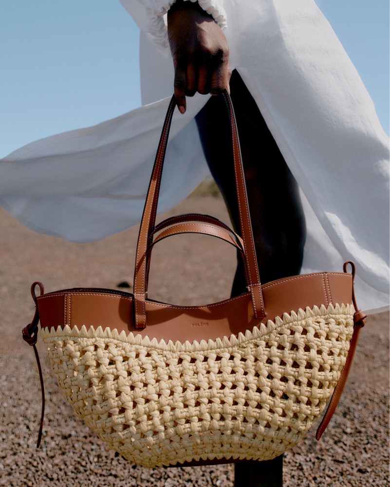 Raffia Tote Loewe Picnic Bag LOEWE Brand-Embroidered Straw Tote