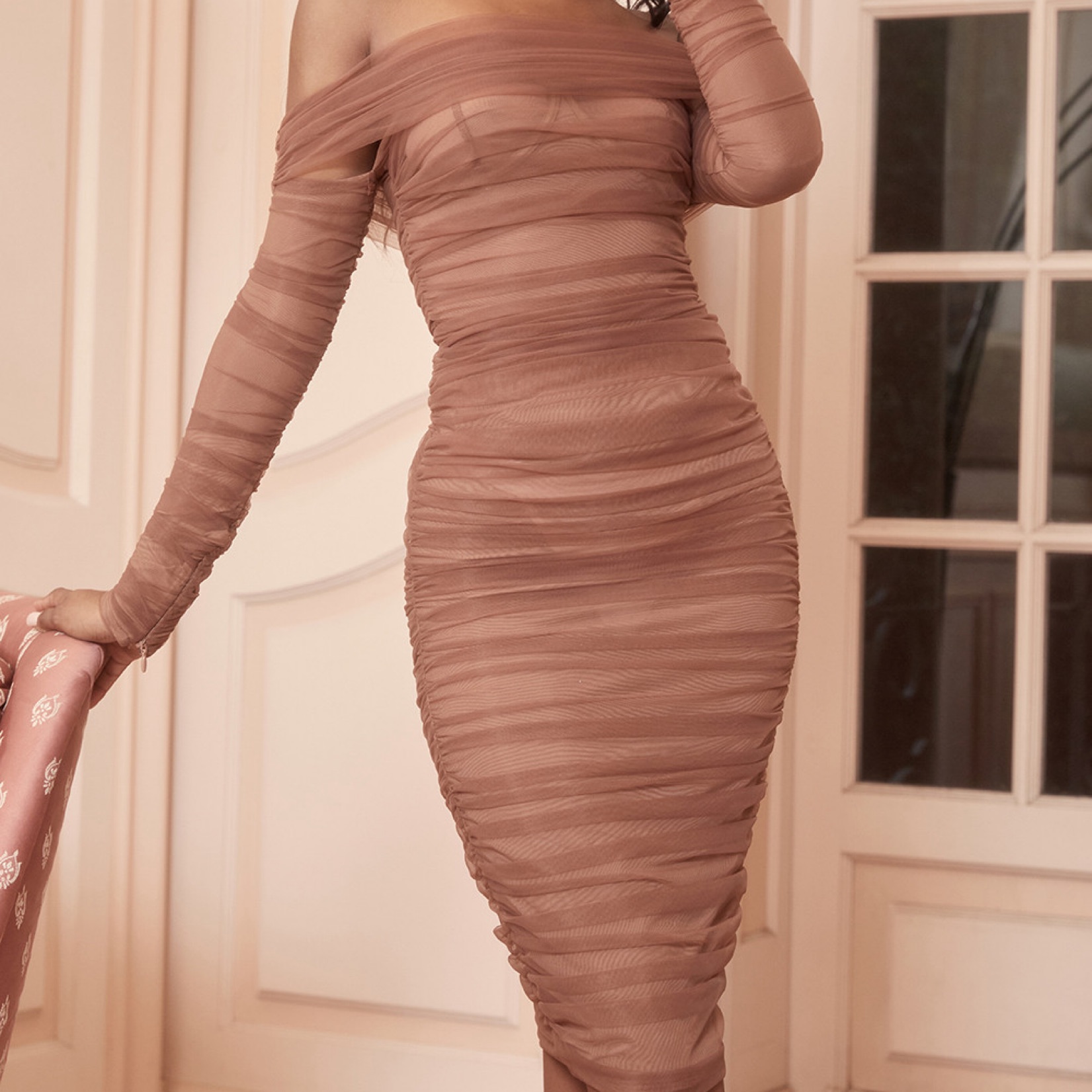 House of CB Anais Dress Sleeveless Pickle