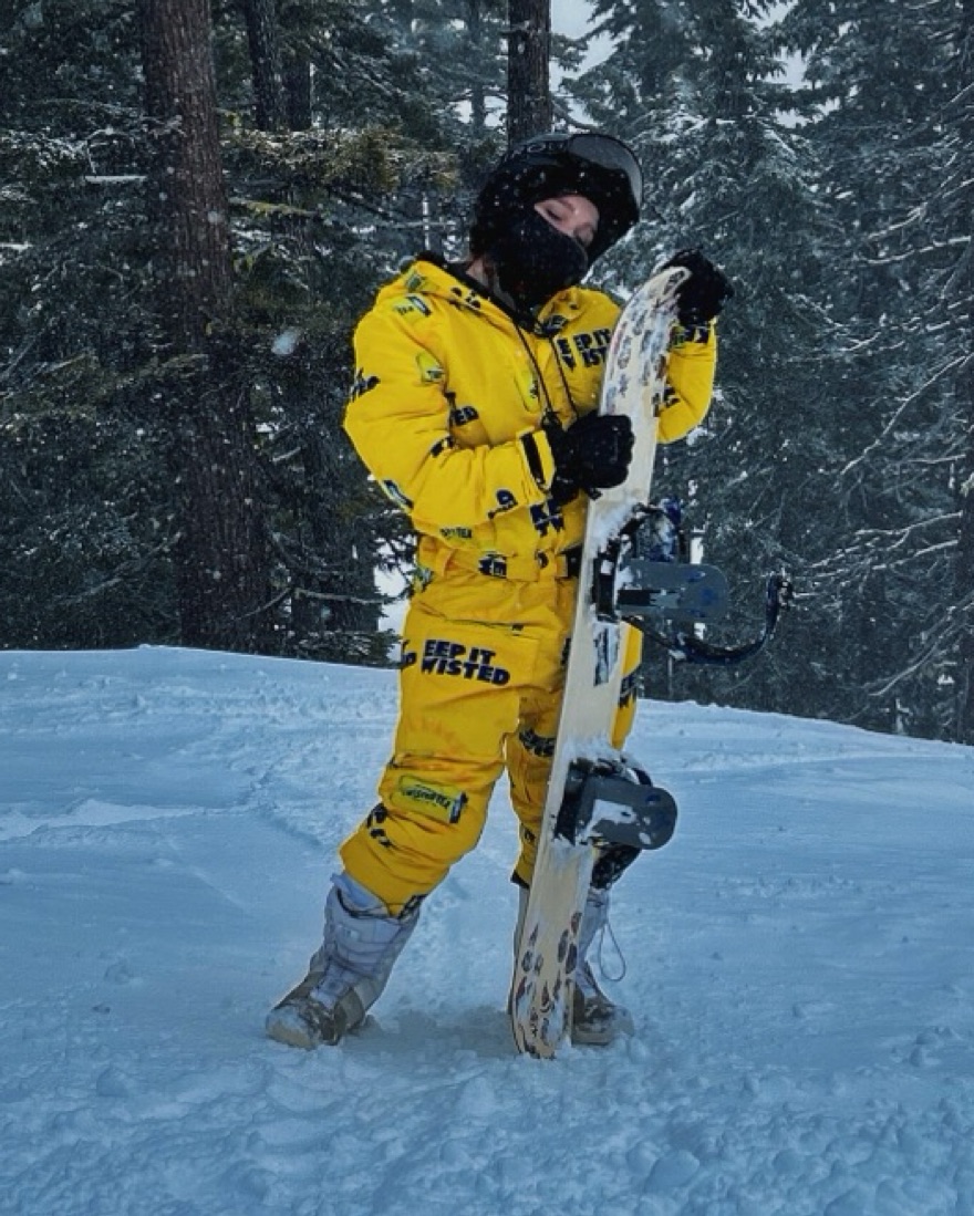 Neon Yellow Suit Snowboard Twisted Tea Snow Suit Pickle