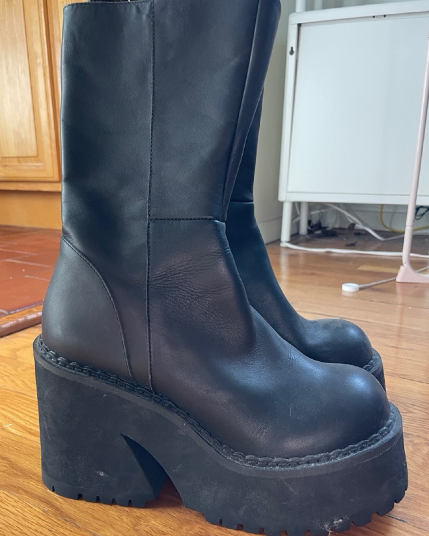 Black Unif Boots Size 8 | Pickle