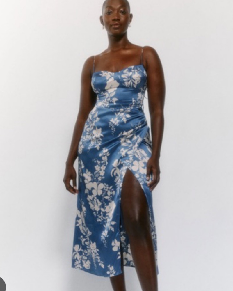 Reformation Marguerite Silk Dress Pickle