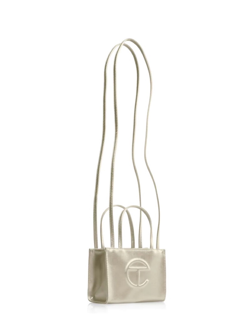 Small gold telfar bag | Pickle