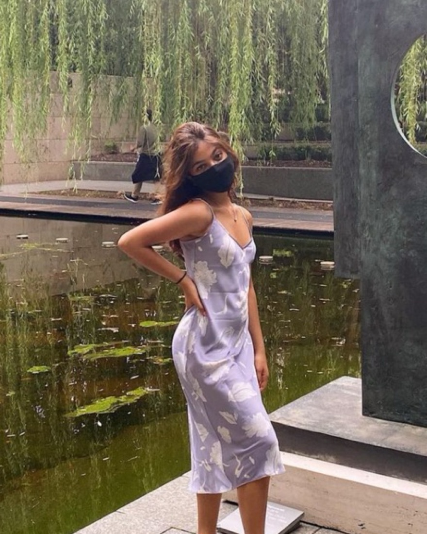 Aritzia Purple Pattern Dress Purple Slip Dress Aritzia Pickle