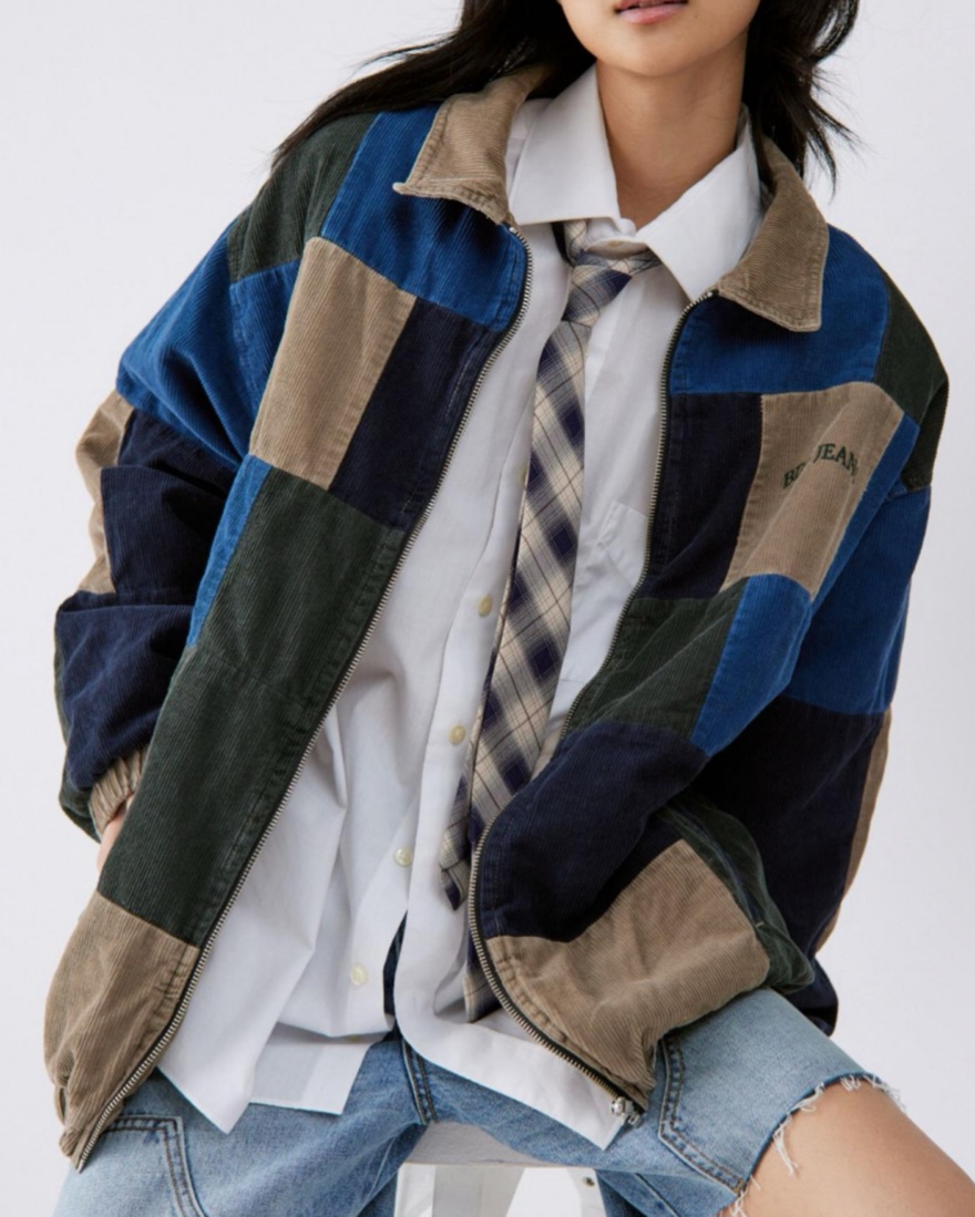 BDG Patchwork Corduroy Jacket Pickle