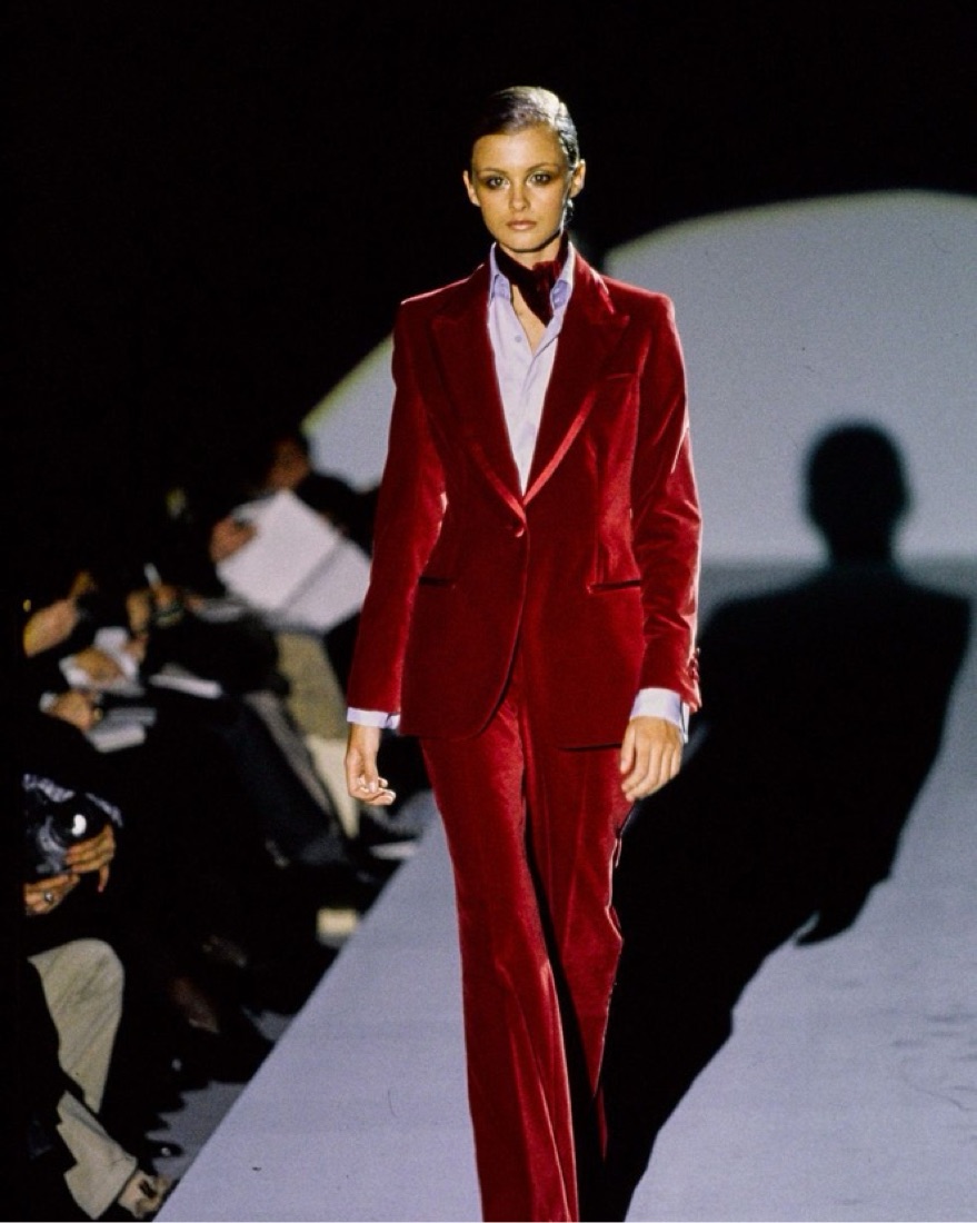 Gucci Red Velvet Blazer by Gucci - Pickle