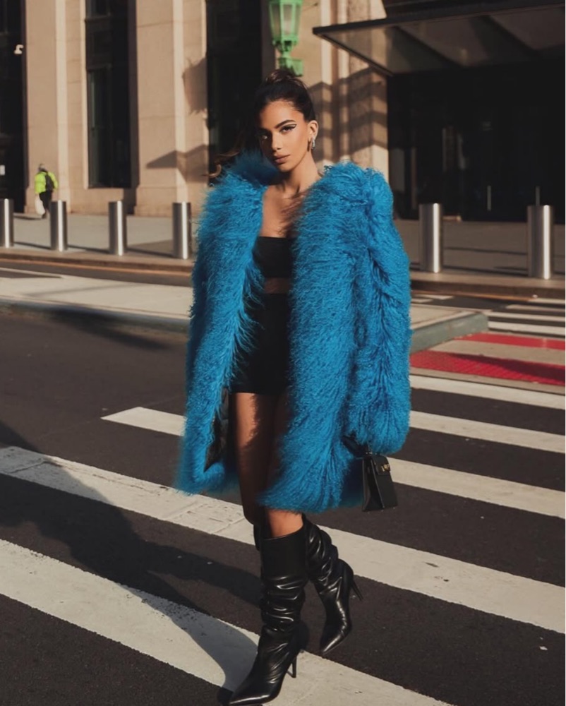Blue Fur Coat by Taglioni - Pickle