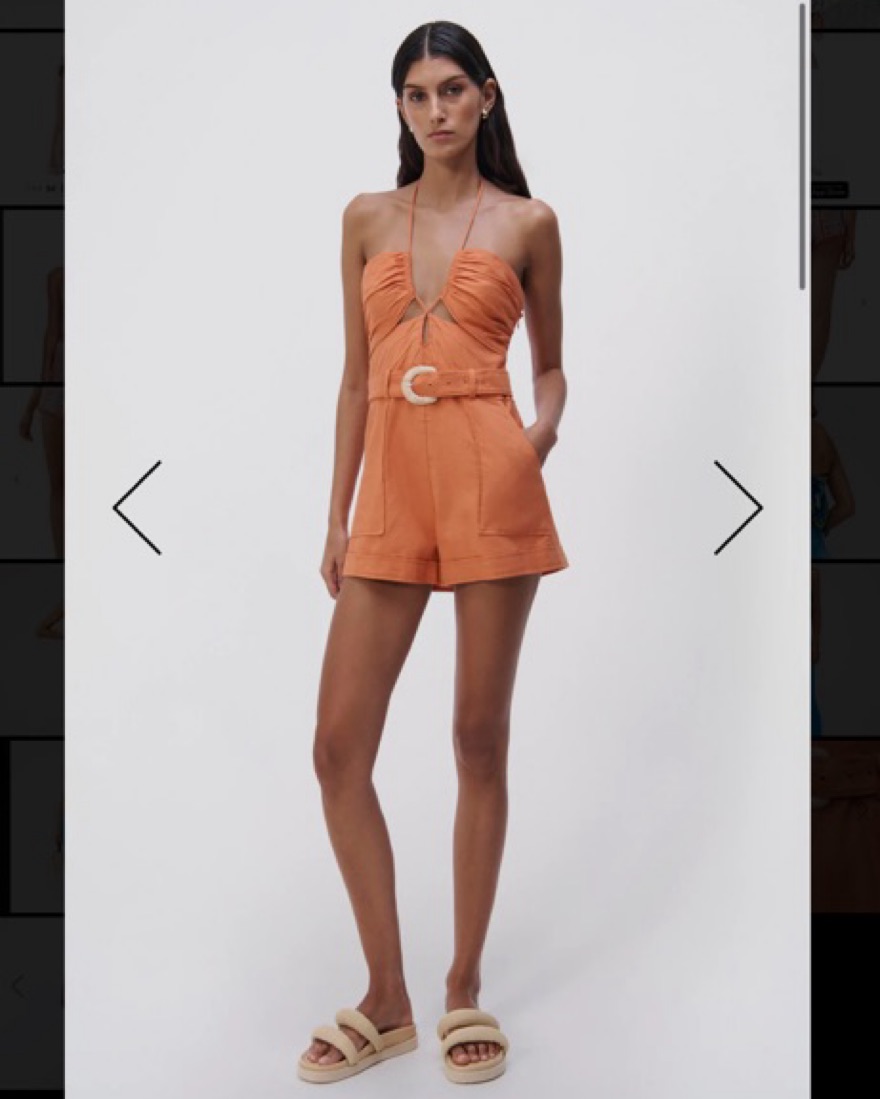 Jonathan Sinkhai Halter Romper | Pickle