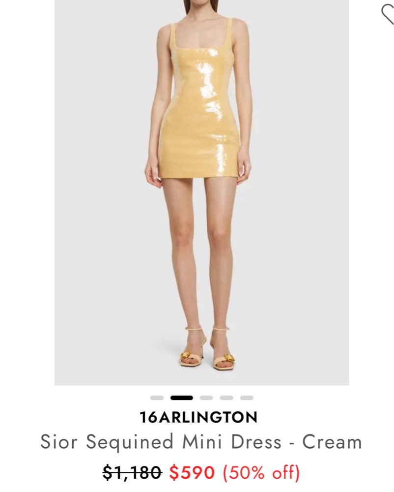 16arlington yellow sequin dress 16Arlington Sequined Mini Dress Yellow by 16Arlington