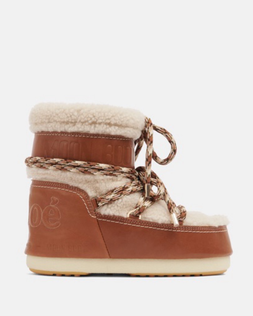 Y 年末年始配送不可　新品未使用　約23　MOON　BOOT　CHLOÉ CHLOÉ X MOON BOOT | Camel Women's Ankle Boot | YOOX