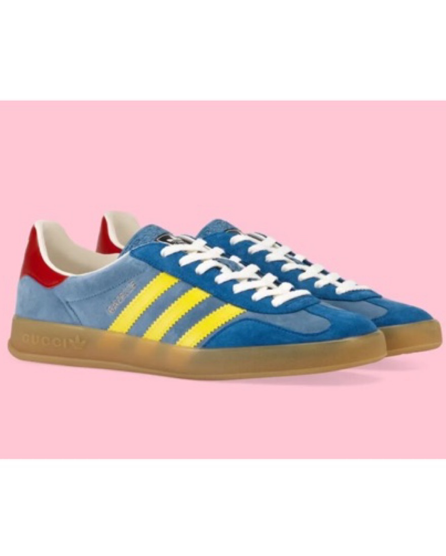 Adidas X Gucci Gazelle In Blue Velvet by Gucci - Pickle