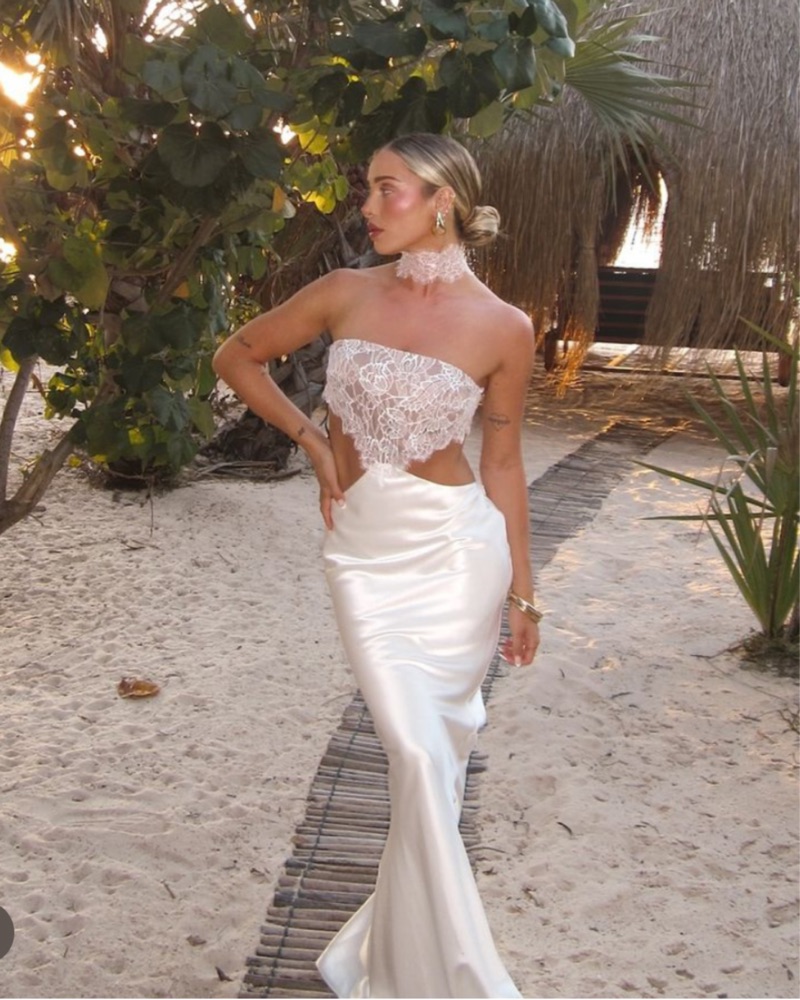 retrofete mermaid dress Retrofete | Black Off-Shoulder Cutout Mermaid Dress by Retrofete