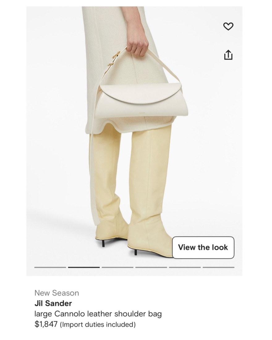 Jil Sander✨ Cannollo Leather Bag by Jil Sander - Pickle