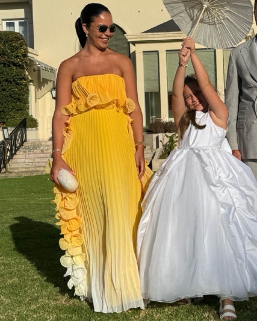 Badgley Mischka Yellow Ombre Dress by Badgley Mischka - Pickle