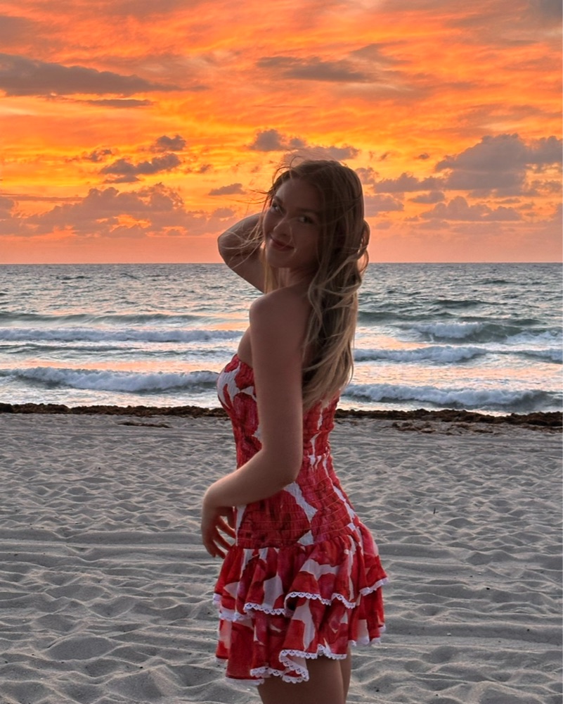 Florie Short Dress in White Blossom by Charo Ruiz Ibiza - Pickle