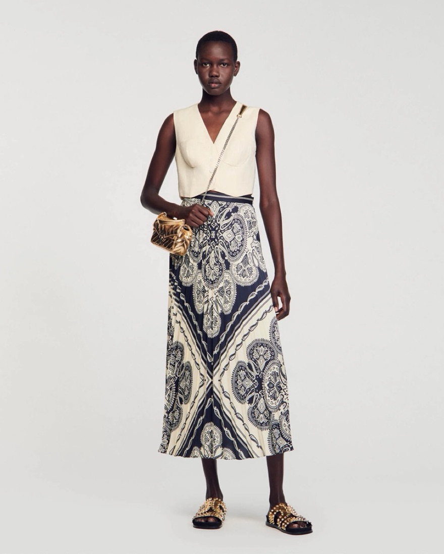 スカート DOMENICO+SAVIO PAISLY PRINT LONG SKIRT mille-clothing-paola-skirt-in-