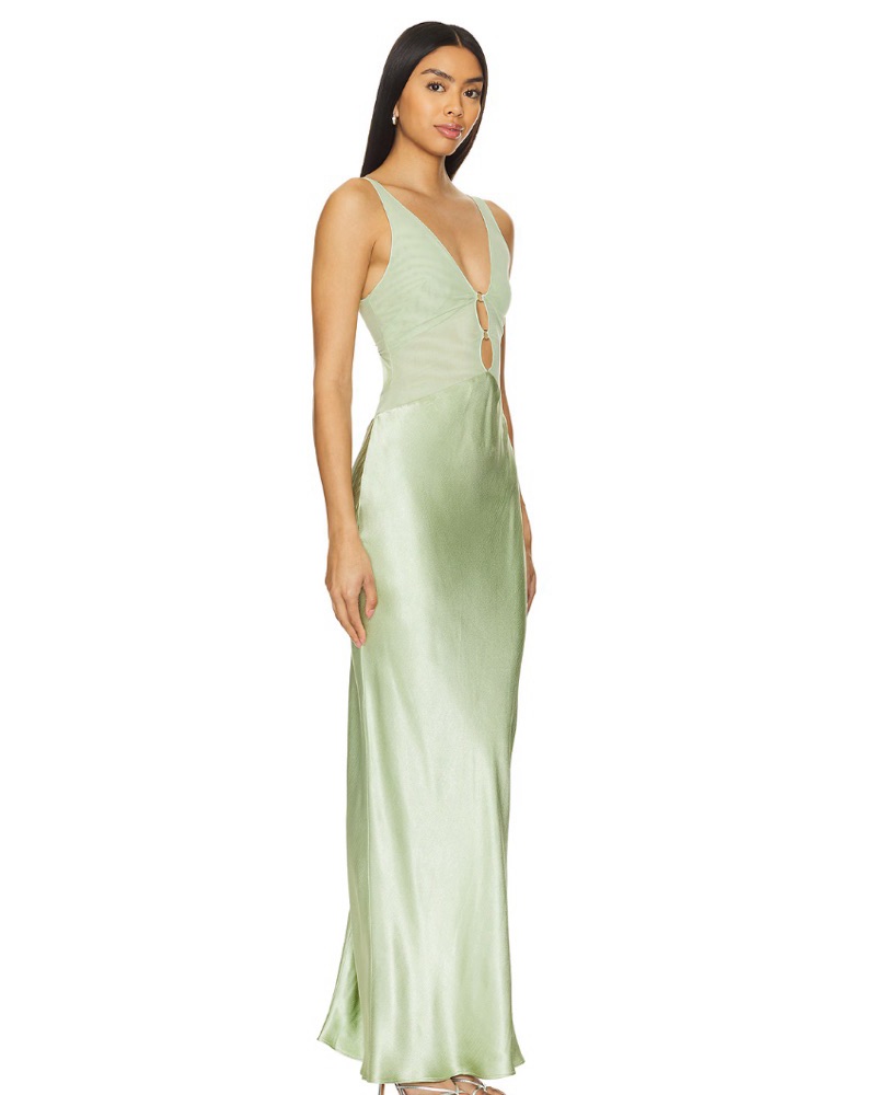 hacie maxi dress HACIE MAXI DRESS - AVOCADO