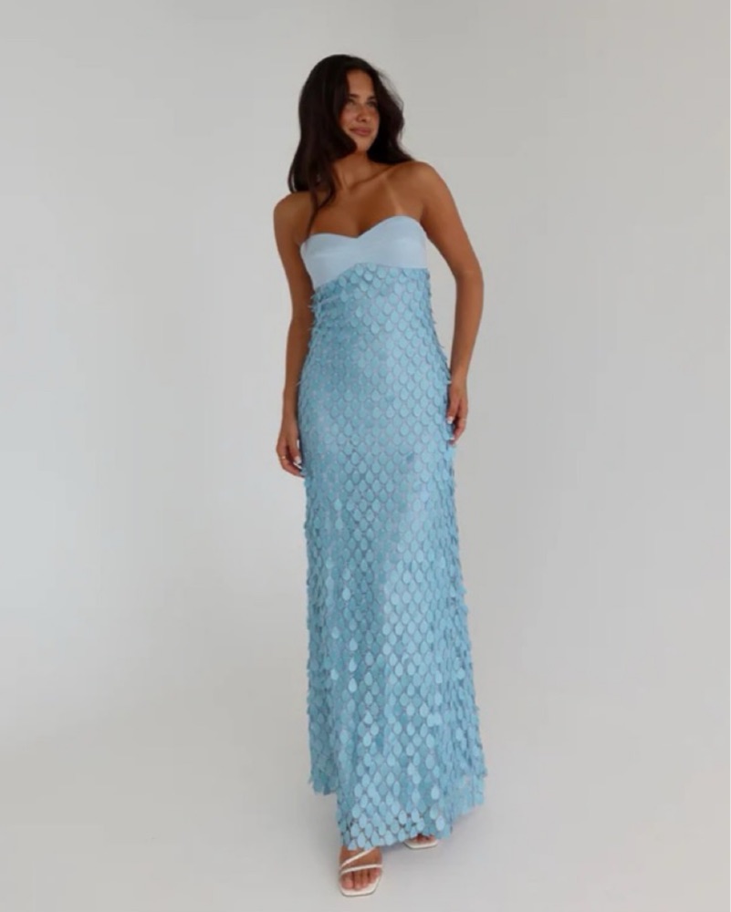 manning cartell blue sequin dress Manning Cartell Time to Shine Dress Blue