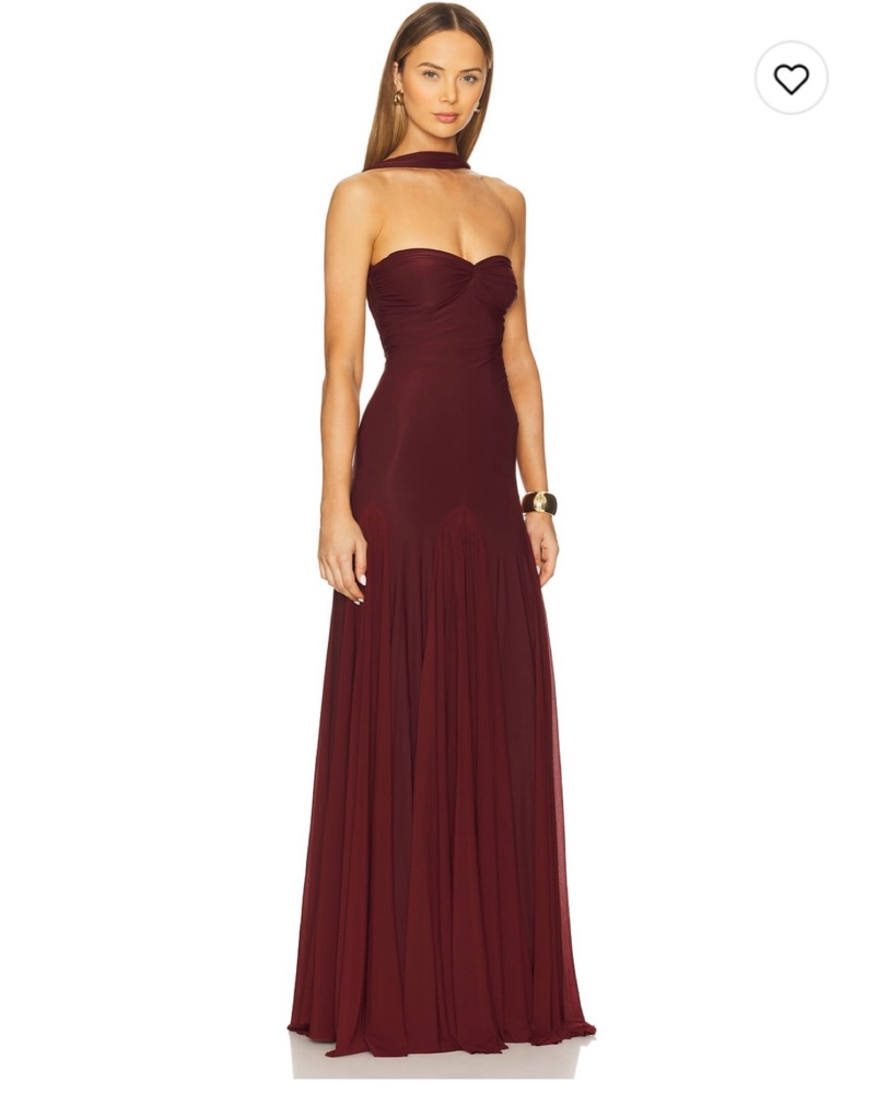 burgundy dress with scarf Burgundy Wool Knit dress with Scarf | LUCE