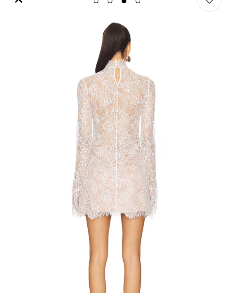 Retrofete Gilana Lace Mini Dress by Retrofete - Pickle