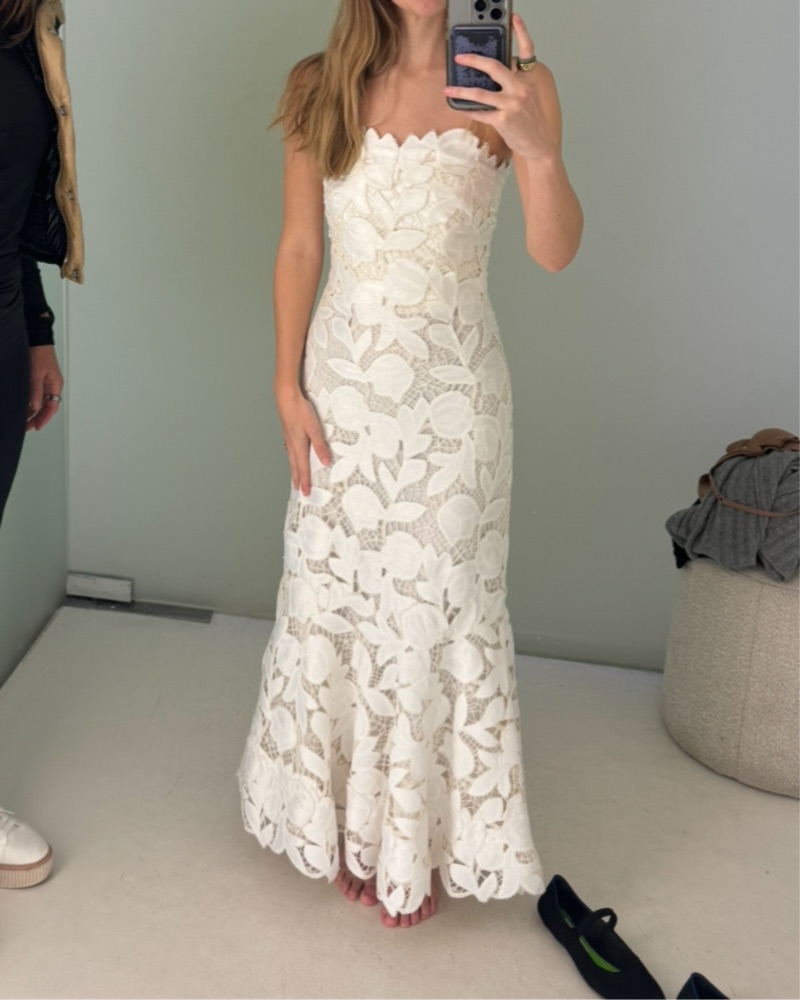 Simkhai Valleta Strapless Lace Dress by simkhai - Pickle