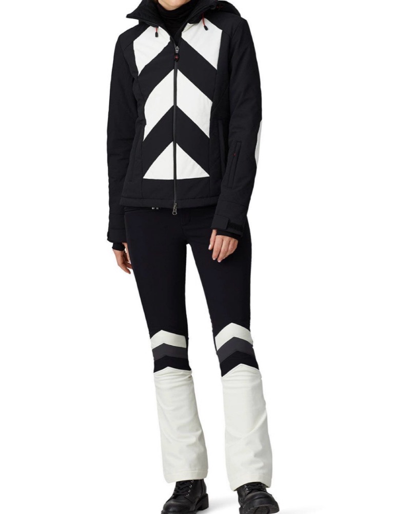 PERFECT MOMENT スキーウェアセット L Perfect Moment Stripe Tignes Jacket by Perfect Moment - Pickle
