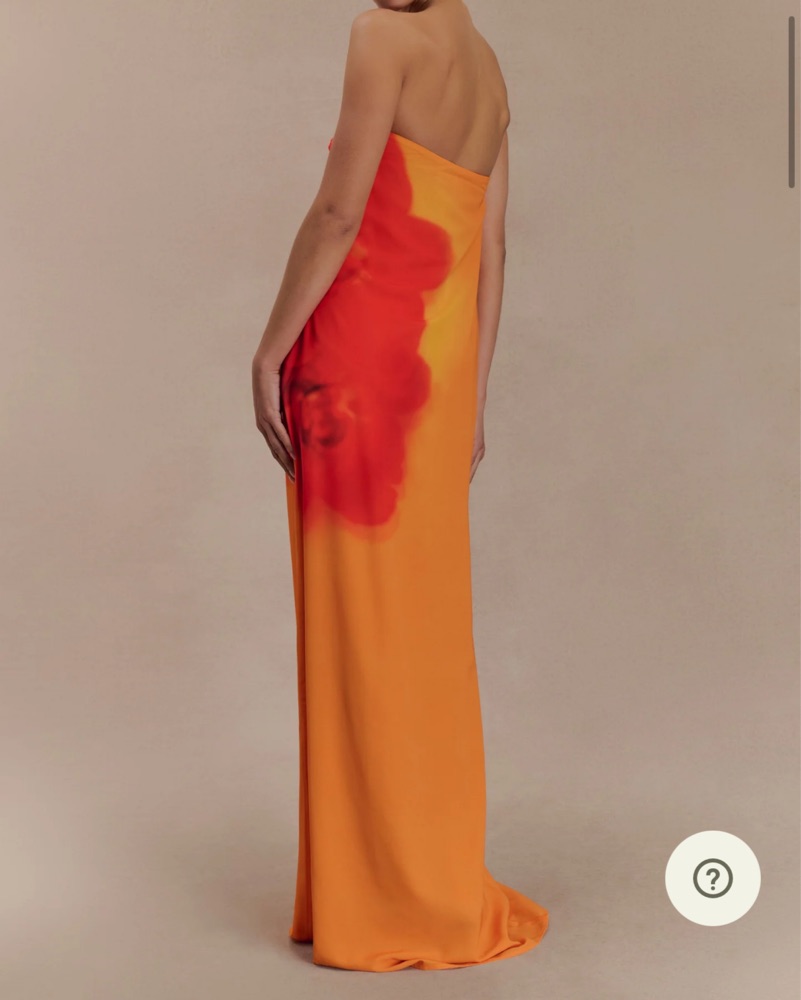 amaya orange dress Seen in SO. @ella_squire styles the Amaya Strapless Dress in horizon.    Explore new arrivals, online now.  #TheSignificantOther