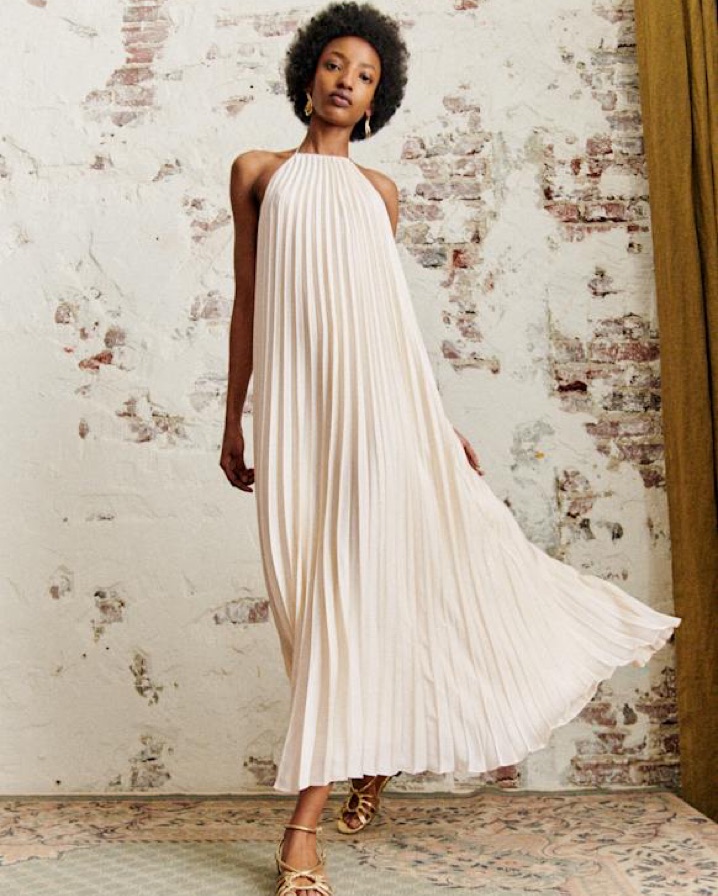 国内発送/関税込【SEZANE】LAYLA ドレス/プリーツマキシドレス Sezane Layla Dress | Pickle